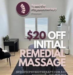 $20 Off Initial Remedial Massage Preston Personalised Gifts