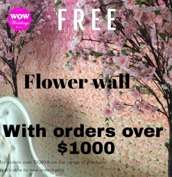 Free Flower wall Griffin Parties