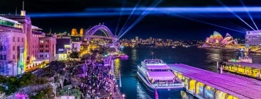 Watch the Fantastic Vivid Views on Board Vivid Light Cruises Sydney (cbd) Boats &amp; Cruises